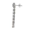 Image 2 : Sterling Silver-CZ Dangling Earrings