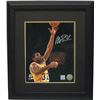 Image 1 : Magic Johnson Signed Los Angeles Lakers 16X20 Photo Layup Custom Framed