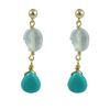 Image 1 : Double Semi Precious Earring