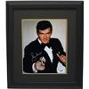 Image 1 : Roger Moore Signed James Bond Close Up 8X10 Photo Custom Framed- PSA Hologram (Entertainment/Movie)