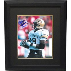 Rashaan Salaam Signed Colorado Buffaloes 8X10 Photo Custom Framed Heisman 94