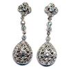 Image 1 : Sterling Silver-CZ Post Earring