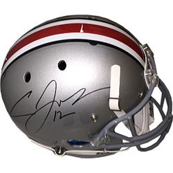 Cardale Jones Signed Ohio State Buckeyes Full Size Replica Schutt Helmet #12- Jones Hologram