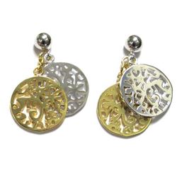 Sterling Silver-TT Post Earring