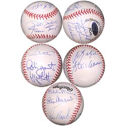 Rod Carew Signed 3000 Hit Club Official National League Baseball With 13 Signatures-Steiner Hologram