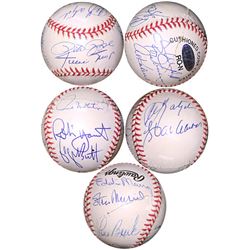 Rod Carew Signed 3000 Hit Club Official National League Baseball With 13 Signatures-Steiner Hologram