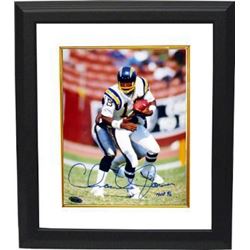 Charlie Joiner Signed San Diego Chargers 8X10 Photo HOF 96 Custom Framed