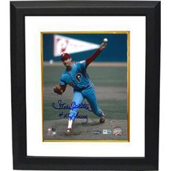 Steve Carlton Signed Philadelphia Phillies 8X10 Photo 4X CY Young Custom Framed- MLB Hologram