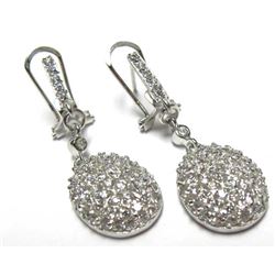Sterling Silver-CZ Earrings