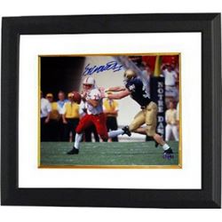 Eric Crouch Signed Nebraska Cornhuskers 8X10 Photo (Heisman) Custom Framed- Steiner Hologram