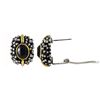Image 1 : Sm. Dotted Oval Black Earing