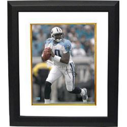 Vince Young Signed Tennessee Titans 16X20 Photo Custom Framed (Passing)