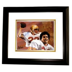 Doug Flutie Signed Boston College 11X14 Photo Dual Sig Heisman Custom Framed