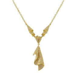 Vermeil Gold-CZ Necklace