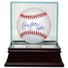 Image 1 : Bruce Sutter Signed Official Major Baseball HOF 06 W/ Glass Case (Cubs/Cardinals/Braves)