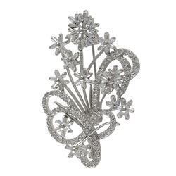Sterling Silver-CZ- Pin