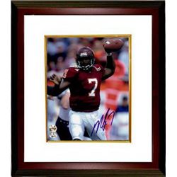 Michael Vick Signed Virginia Tech Hokies 8X10 Photo Custom Framed- Vick Hologram