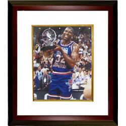 Magic Johnson Signed 1992 All Star 16X20 Photo Custom Framed With 92 MVP Inscription