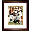 Image 1 : Eddie George Signed Tennessee Oilers 8X10 Photo Custom Framed (1997 Inaugural Season-White Jersey)