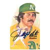 Image 1 : Jim Hunter Signed Oakland A's 3.5X5.5 Perez-Steele Galleries Postcard #198 "Catfish" (Photo-Deceased