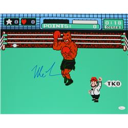 Mike Tyson Signed Nintendo Mike Tyson's Punch Out 16X20 Photo