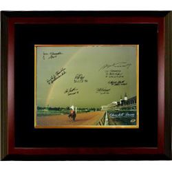 Seattle Slew Signed Churchill Downs Kentucky Derby Winners (1978) Horse Racing Rainbow 16X20 Photo 7