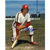 Image 1 : Bob Boone Signed Philadelphia Phillies 8X10 Photo (Kneeling)