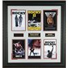 Image 1 : Sylvester Stallone Unsigned 6 Mini Rocky I-VI Movie Posters Premium Leather Framed 30X28 (Entertainm