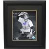 Image 1 : Yogi Berra Signed New York Yankees B&W 8X10 Photo Catching HOF 72 Custom Framed- MLB Hologram