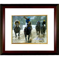 Victor Espinoza Signed 11X14 Photo Custom Framed 2015 Preakness Horse Racing Triple Crown- Steiner H