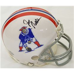 Joe Bellino Signed Boston Patriots Throwback Riddell Mini Helmet