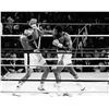 Image 1 : Larry Holmes Signed Boxing Puching Muhammad Ali B&W 8X10 Photo