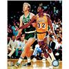 Image 1 : Magic Johnson Signed Lakers 8X10 Photo W/Larry Bird