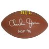 Image 1 : Charlie Joiner Signed Wilson Touchdown Full Size NFL Football W/HOF 96