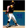 Image 1 : Randy Jones Signed San Diego Padres Pitching Action 8X10 Photo W/76 NL CY