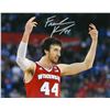 Image 1 : Frank Kaminsky Signed Wisconsin Badgers Arms Raised 8X10 Photo