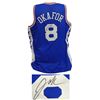Image 1 : Jahlil Okafor Signed Blue With Stars Custom Basketball Jersey