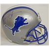 Image 1 : Barry Sanders Signed Lions Ridell T/B Full-Size Replica Helmet