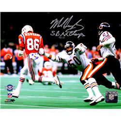 Mike Singletary Signed Chicago Bears Super Bowl XX Vs Patriots 8X10 Photo W/SB XX Champs