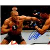 Image 1 : Georges St. Pierre Signed UFC MMA Punching Action 8X10 Photo