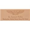 Image 6 : Col. Leonard Dallas Wings & Leather Name Plate