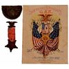 Image 1 : Civil War Embroidered Union Badge & GAR Medal