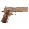 Image 1 : Texas Ranger's Colt 1911 Engraved Gold Cup .45