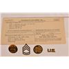 Image 2 : Collection of Vintage  Military Unit Pins & Badges