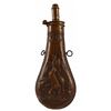 Image 1 : Antique Game Scene Powder Flask