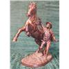Image 1 : A magnificent patinated bronze figure of a rearing horse with handler, after Joseph Edgar Boehm,...