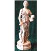 Image 1 : A Royal Dux porcelain figure depicting a sculptress in classical dress holding a hammer and chis...