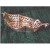 Image 1 : A late Victorian fruit basket of lobed boat form with pierced sides and scroll handles, London 1...