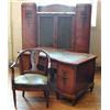 Image 1 : A good quality late 19th century French bibliotheque veneered in tulipwood and thuyawood on oak...