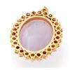 Image 9 : Certified 14K Gold Jade, Ruby & Diamond Pendant 35x22mm, 10gr, 31ctw